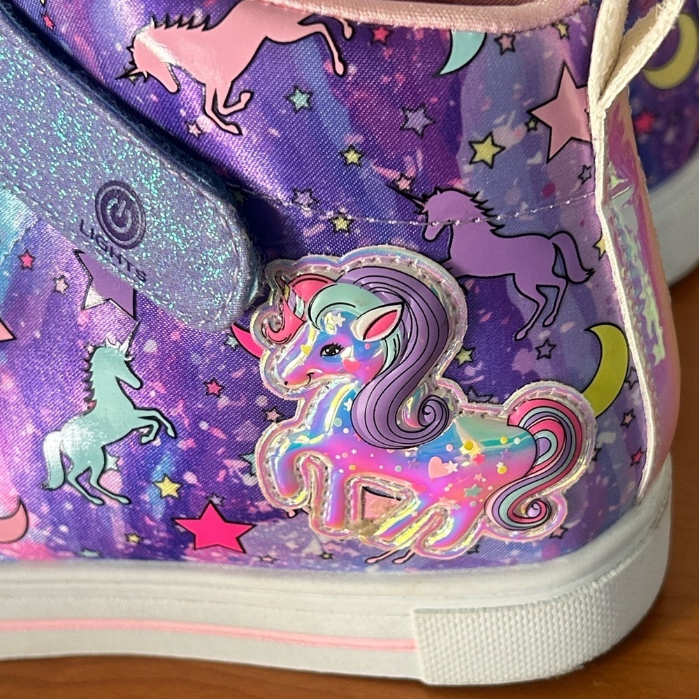 Skechers Kids' Purple Unicorn Sneakers - Picture 5 of 16